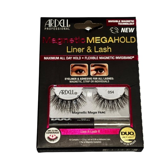 Ardell Other - Ardell Magnetic MegaHold Liner & Lash Kit 054 818 Faux Mink Black DUO Eyeliner